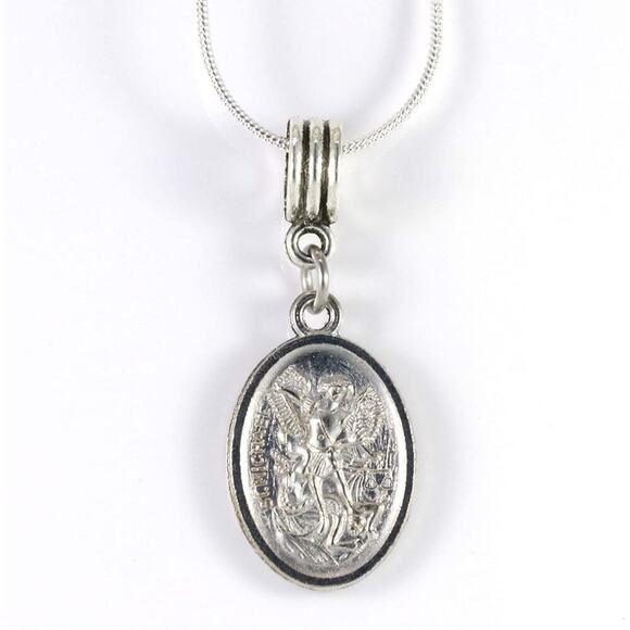 St Michael Necklace - A Saint Michael Pendant Protection - Picture 4 of 9
